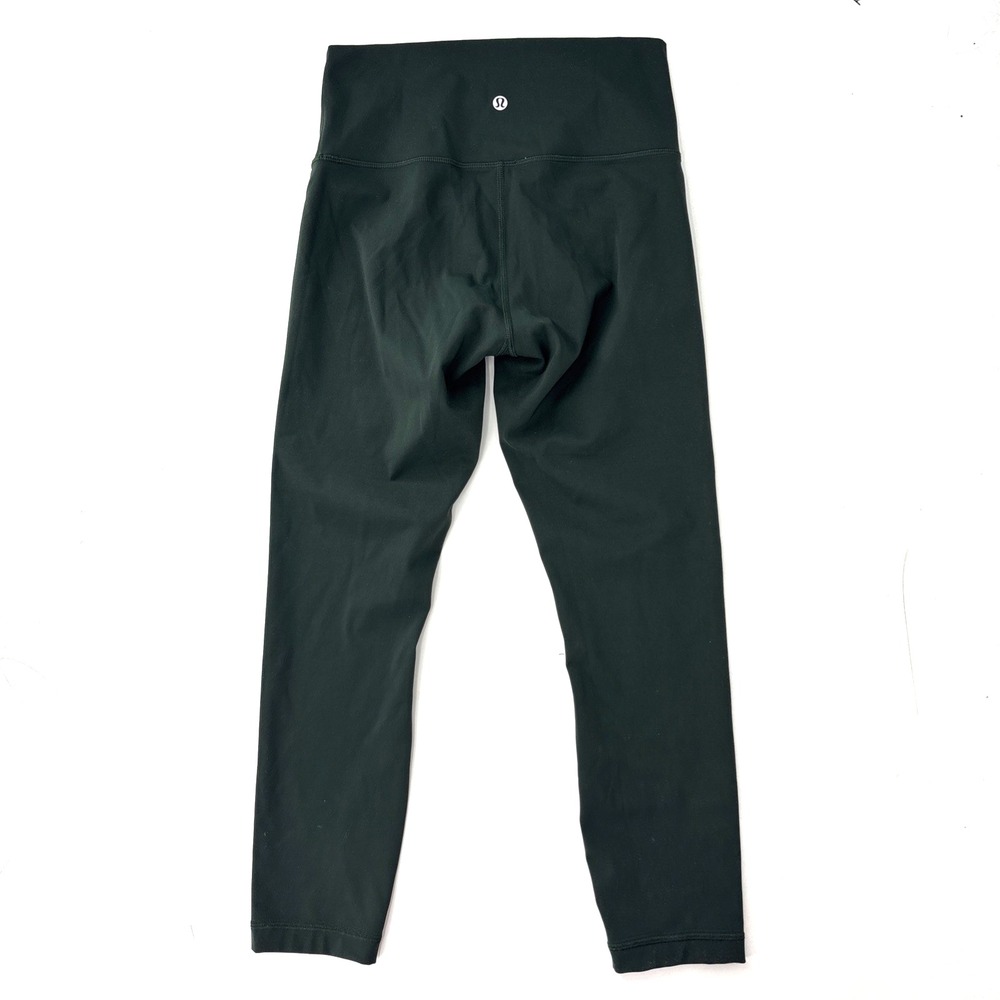 Lululemon Wunder Under Sz 6 Hi-Rise Crop Tight Rainforest Green (W6BAKS)